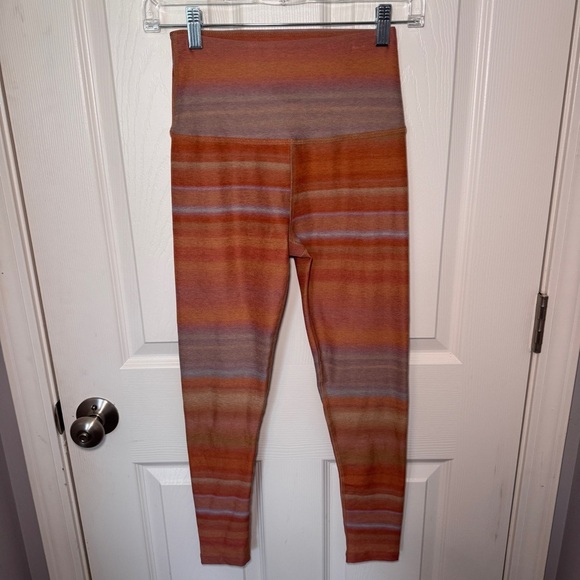 Beyond Yoga Pants - Beyond Yoga Soft Mark High Waisted Midi Legging - Ombre Stripe